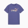Essentials Camo Tee - Youth 8-16 years, Blue Crystal, small-AUS