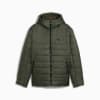 Chamarra acolchada con capucha ESS para hombre, Dark Olive, small