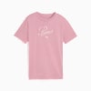 Camiseta Essentials Script juvenil, Poised Pink, small