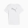 Essentials Metallic Tee Youth, PUMA White, small-SEA