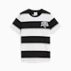PUMA Class gestreept T-shirt voor jongeren, PUMA Black, small