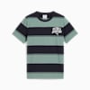PUMA Class gestreept T-shirt voor jongeren, Green Moon, small
