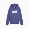 ESSENTIALS 2 Colour No. 1 Logo Hoodie - Youth 8-16 years, Blue Crystal, small-AUS