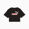 Essentials 2 Colour No. 1 PUMA Logo Short Length Tee Youth, PUMA Black, small-SEA