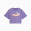Essentials 2 Colour No. 1 PUMA Logo Tee - Youth 8-16 years, Lavender Alert, small-AUS
