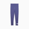 ESSENTIALS 2 Colour No.1 Logo Leggings - Youth 8-16 years, Blue Crystal, small-AUS