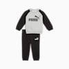 Minicats Essentials Raglan Crew Set Toddler, PUMA Black, small