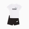 Minicats Essentials Tee and Shorts Set Toddler, PUMA White, small-AUS