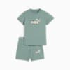 Minicats Sandy Adventures Tee and Shorts Set - Infants 0-4 years, Green Moon, small-AUS