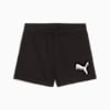 Essentials Metallic Shorts Youth, PUMA Black, small-SEA