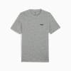 เสื้อยืดคอกลม Essentials โลโก้ขนาดเล็กสำหรับผู้ชาย, Medium Gray Heather, small-THA