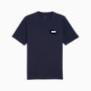 เสื้อยืดคอกลม Essentials โลโก้ขนาดเล็กสำหรับผู้ชาย, PUMA Navy, small-THA