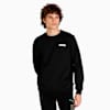 Essentials Full-Length Men's Crew Neck Sweatshirt, PUMA Black, small-NZL