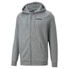 Essentials Full-Zip Men's Hoodie, Medium Gray Heather, small-NZL