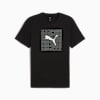 เสื้อยืดลายกราฟิกทรงบ็อกซ์สำหรับผู้ชาย, PUMA Black, small-THA