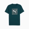 เสื้อยืดลายกราฟิกทรงบ็อกซ์สำหรับผู้ชาย, Green Terrain, small-THA