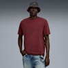 Essentials Elevated relaxed verwassen T-shirt voor heren, Ruby Shimmer, small