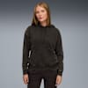 Essentials Elevated Relaxed Wash Hoodie Damen, PUMA Black, small