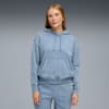 Essentials Elevated Relaxed Wash Hoodie Women, Cool Blue, small