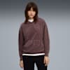 Felpa con cappuccio a coste Essentials Elevated da donna, Raisin, small