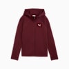 Evostripe Full-Zip Hoodie Women, Ruby Shimmer, small