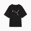 HER Women's Relaxed Graphic Tee, PUMA Black, small-AUS