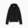 HER Women's Relaxed Full-Zip Hoodie, PUMA Black, small-NZL