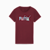 Graphic Stacked Tee Women, Ruby Shimmer, small-PHL