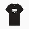 Graphic Varsity Tee Women, PUMA Black, small-SEA
