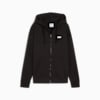 Essentials Small Logo Full-Zip Hoodie Women, PUMA Black, small-SEA