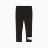 Essentials Logo 3/4 Leggings Women, PUMA Black, small-SEA