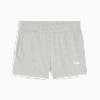 Essentials Small Logo 4'' Shorts Women, Light Gray Heather, small-PHL