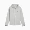Spacer Men's Full-Zip Hoodie, Light Gray Heather, small-NZL