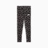 Essentials Graphic Animal Print Leggings Youth, PUMA Black, small