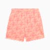 ESSENTIALS GRAPHIC Women's High-Rise 5" Shorts, Peach Frost-AOP, small