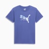 PUMA Essentials Logo Lab Women's Tee, Blue Crystal, small