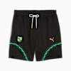 Shorts noirs PUMA homme avec logo Žalgiris et détails verts et blancs.