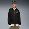 Felpa con zip integrale e cappuccio Essentials Script per ragazzi, PUMA Black, small