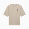 Playera estilo boxy Floral Sport para hombre, Desert Dust, small