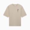 เสื้อยืด Floral Sport Graphic Boxy สำหรับผู้ชาย, Desert Dust, small-THA
