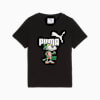 Super PUMA Graphic Tee - Kids 4-8 years, PUMA Black, small-NZL