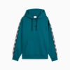 Tape Fleece Hoodie Women, Cold Green, small