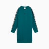 Tape Fleece Dress Women, Cold Green, small