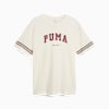 Varsity Relaxed Tee Men, Frosted Ivory, small