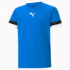 teamRISE Football Jersey Youth, Electric Blue Lemonade-Puma Black-Puma White, small-SEA