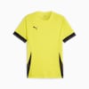 teamGOAL Men's Matchday Football Jersey, Fluro Yellow Pes-PUMA Black-PUMA Black, small-THA