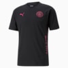 Man City Casuals Men's Football Tee, Cotton Black-Beetroot Purple, small-SEA