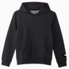 PUMA Fleece Hoodie - Youth 8-16 years, Dark Gray Heather, small-AUS