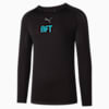 PUMA x BFT Men's Long Sleeve Training Tee, Puma Black-BFT, small-NZL