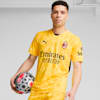 AC Milan 24/25 Goalkeeper Short Sleeve Jersey Men, Yellow Blaze-Pelé Yellow, small